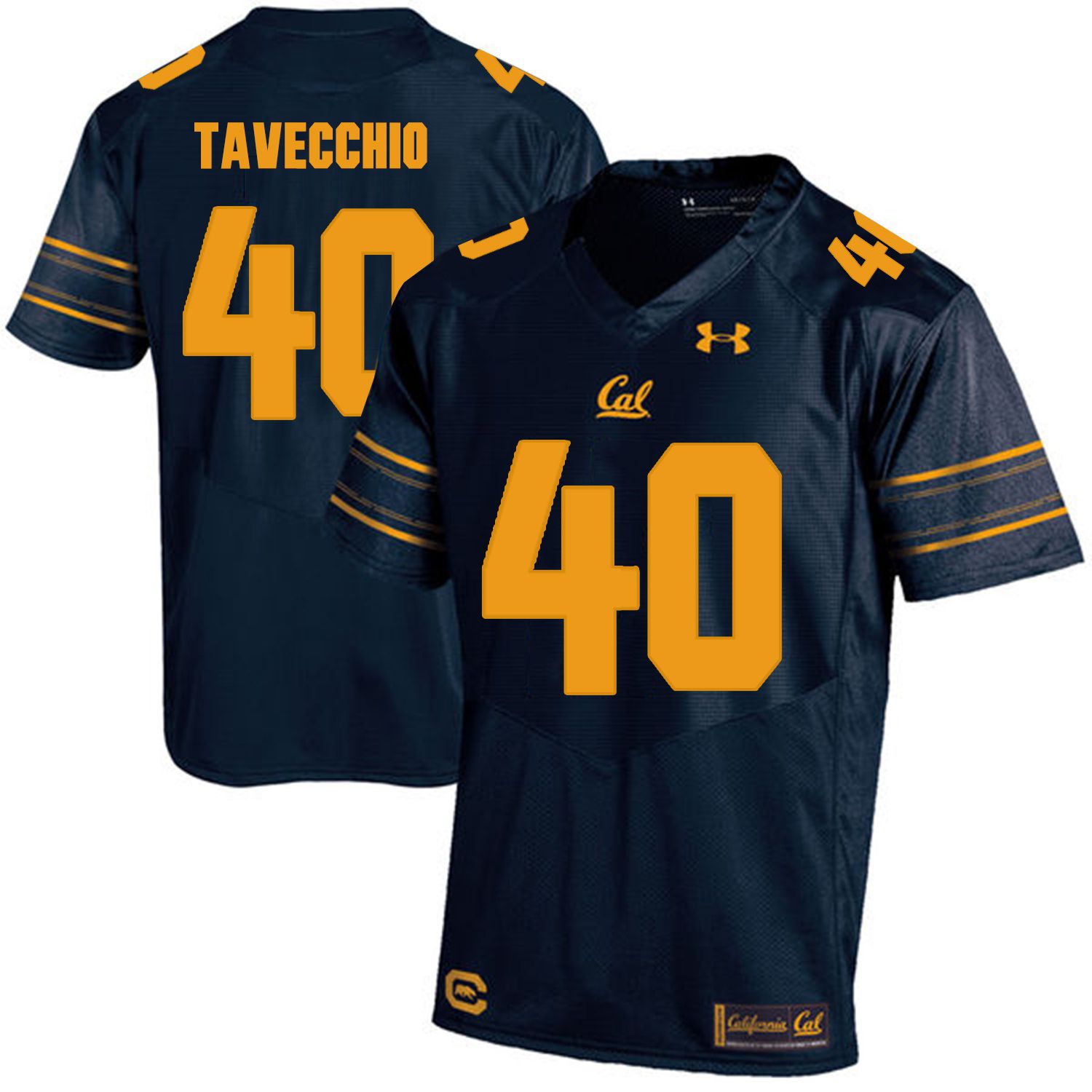 Men California Golden Bears #40 Giorgio Tavecchio Dark blue Customized NCAA Jerseys->customized ncaa jersey->Custom Jersey
